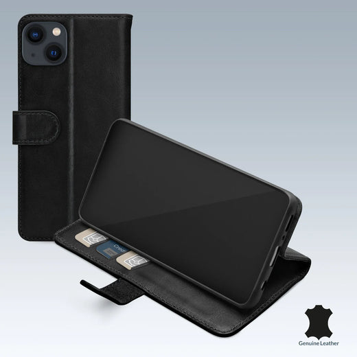 Mobilize Leather Wallet Apple Iphone 13 Mini Black - Essentify