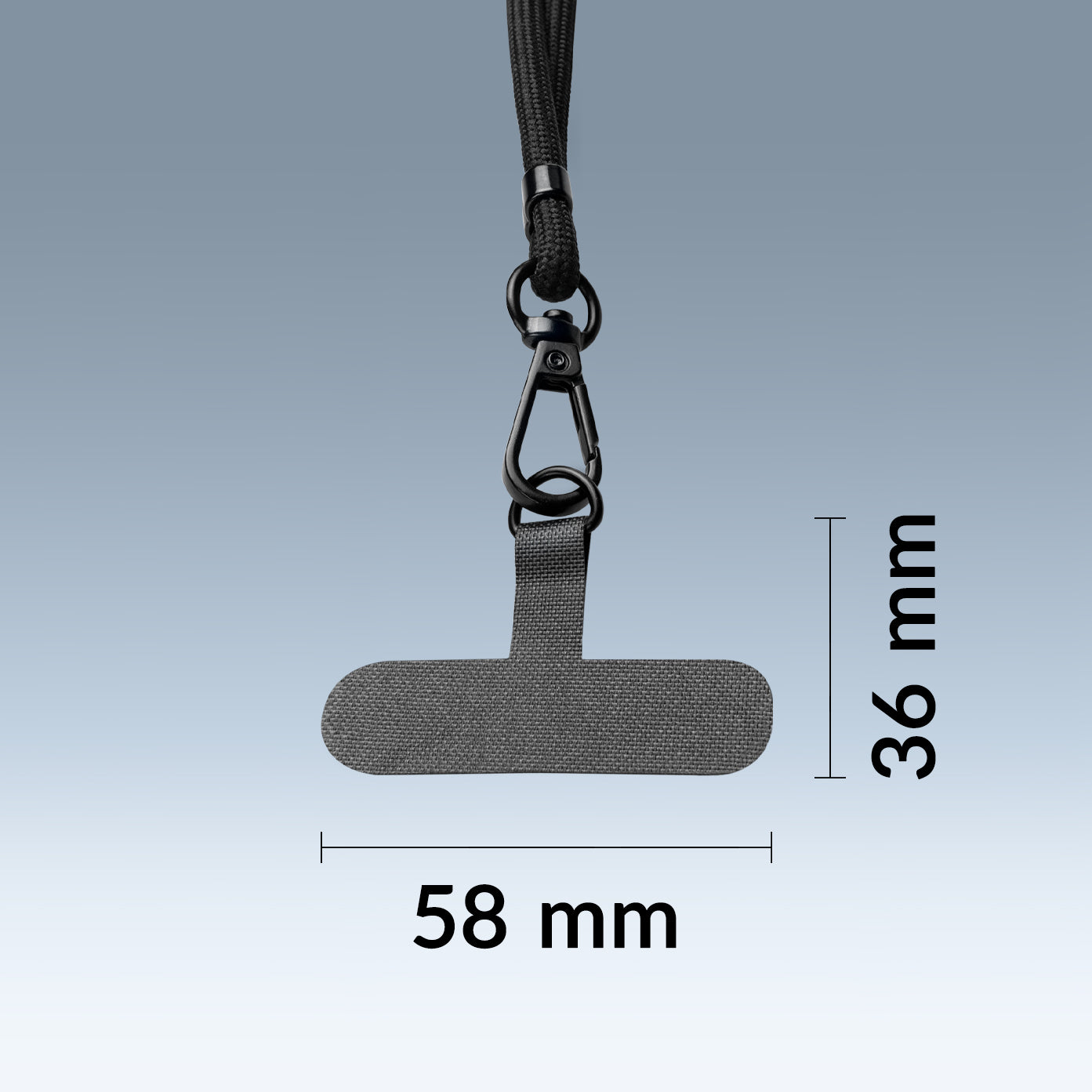 Mobilize Nylon Lanyard Grey