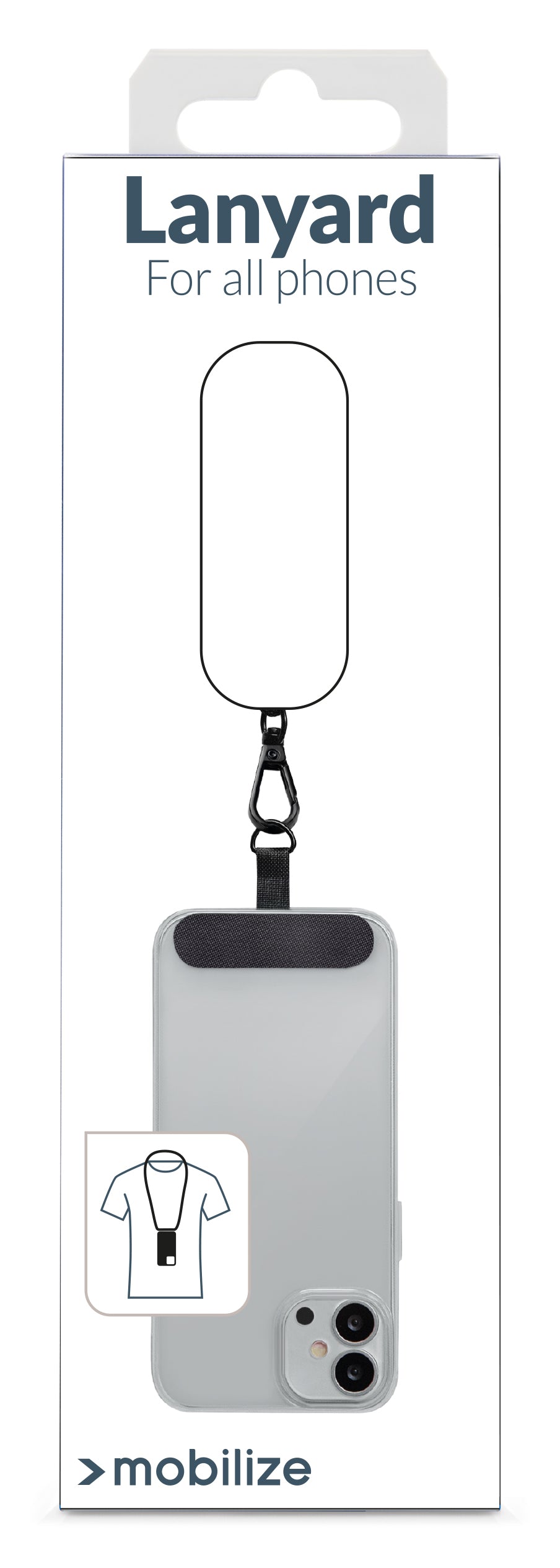 Mobilize Nylon Lanyard Grey