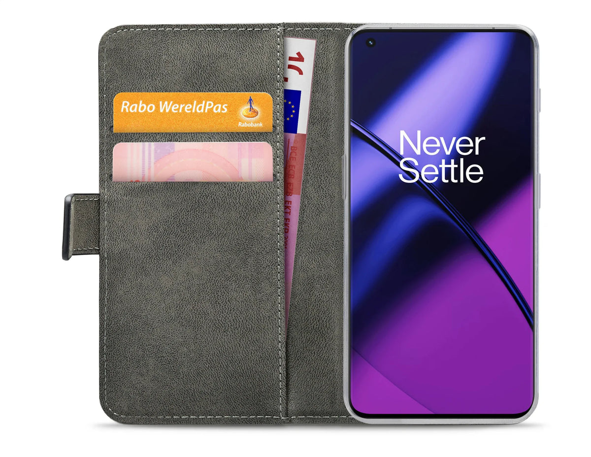 Mobilize Classic Gelly Wallet Book Case Oneplus 11 Black - Essentify
