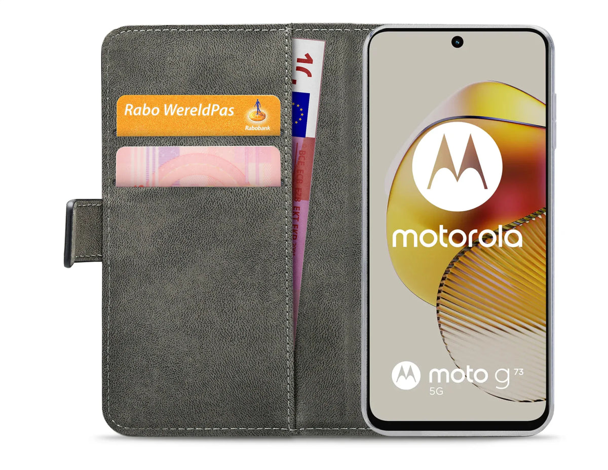 Mobilize Classic Gelly Wallet Book Case Motorola Moto G73 5G Black - Essentify
