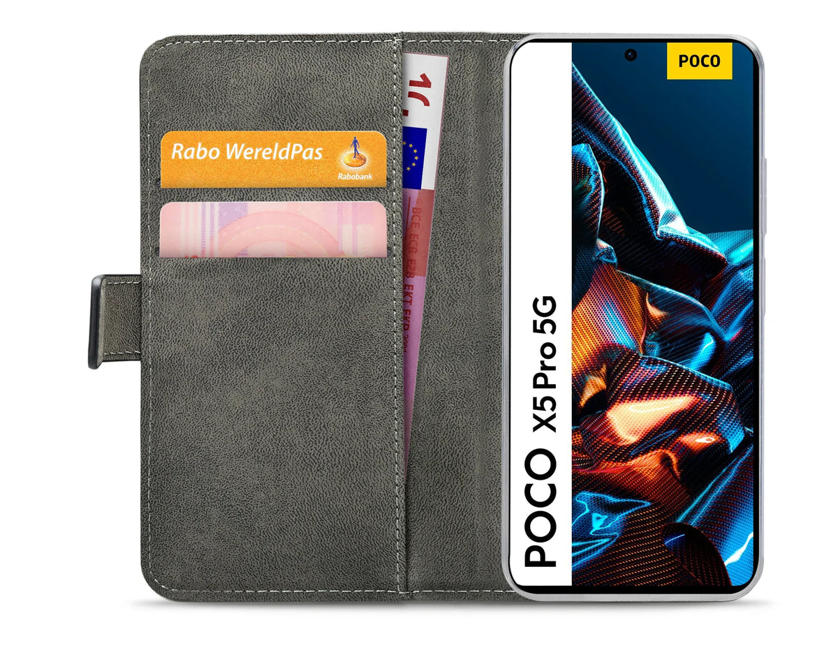 Mobilize Classic Gelly Wallet Book Case Xiaomi Poco X5 Pro 5G Black - Essentify