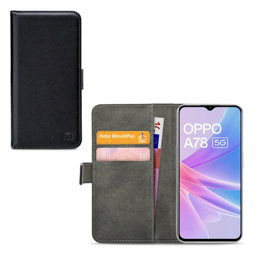 Mobilize Classic Gelly Wallet Book Case Oppo A78 5G Black - Essentify
