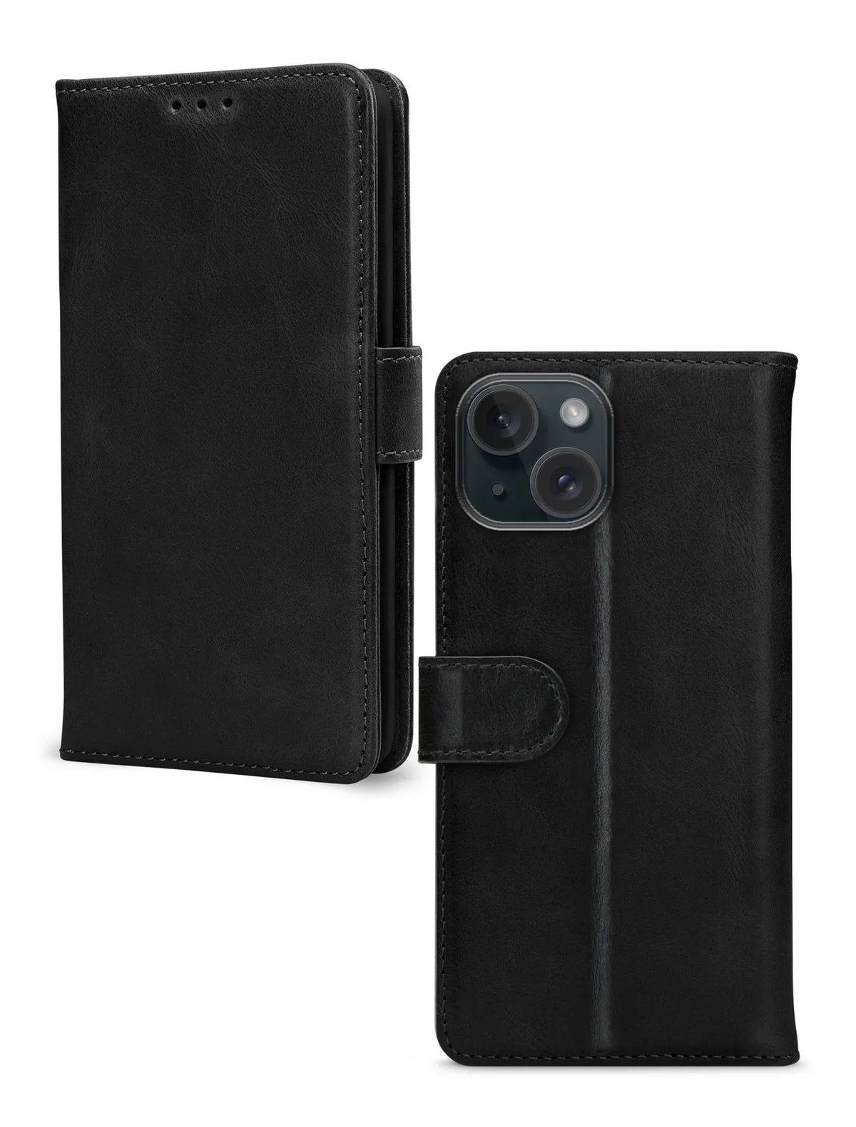 Mobilize Premium Gelly Wallet Book Case Apple Iphone 13/14/15 Black - Essentify
