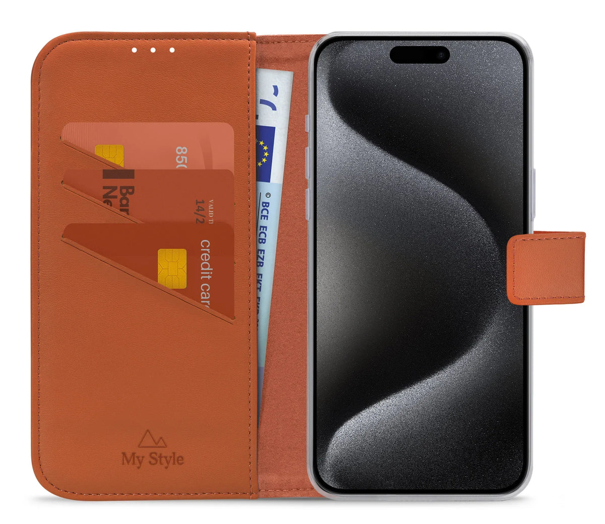 My Style Flex Wallet For Apple Iphone 15 Pro Max Rust Red - Essentify