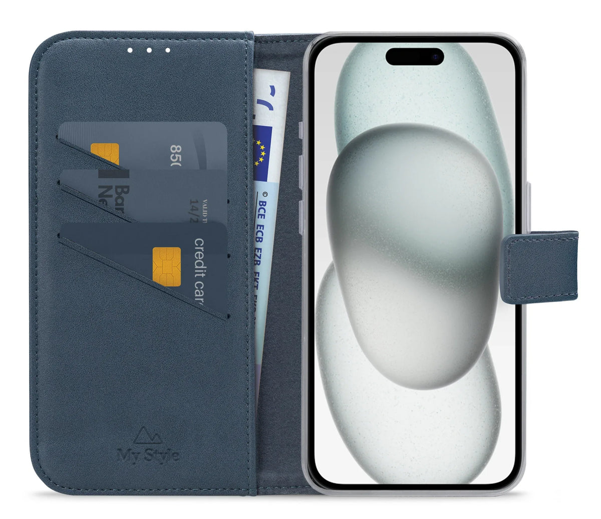 My Style Flex Wallet For Apple Iphone 15 Plus Ocean Blue - Essentify