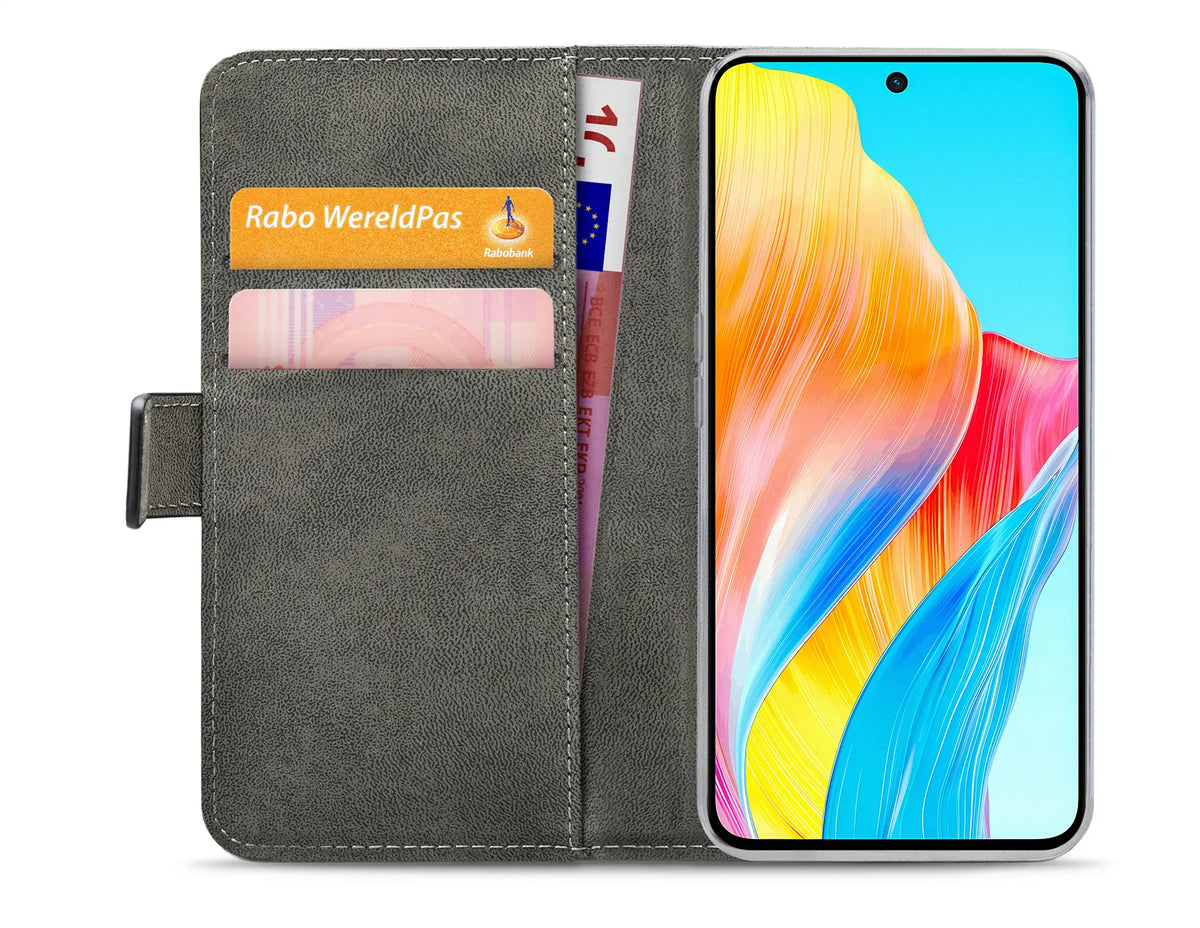 Mobilize Classic Gelly Wallet Book Case Oppo A98 5G Black - Essentify