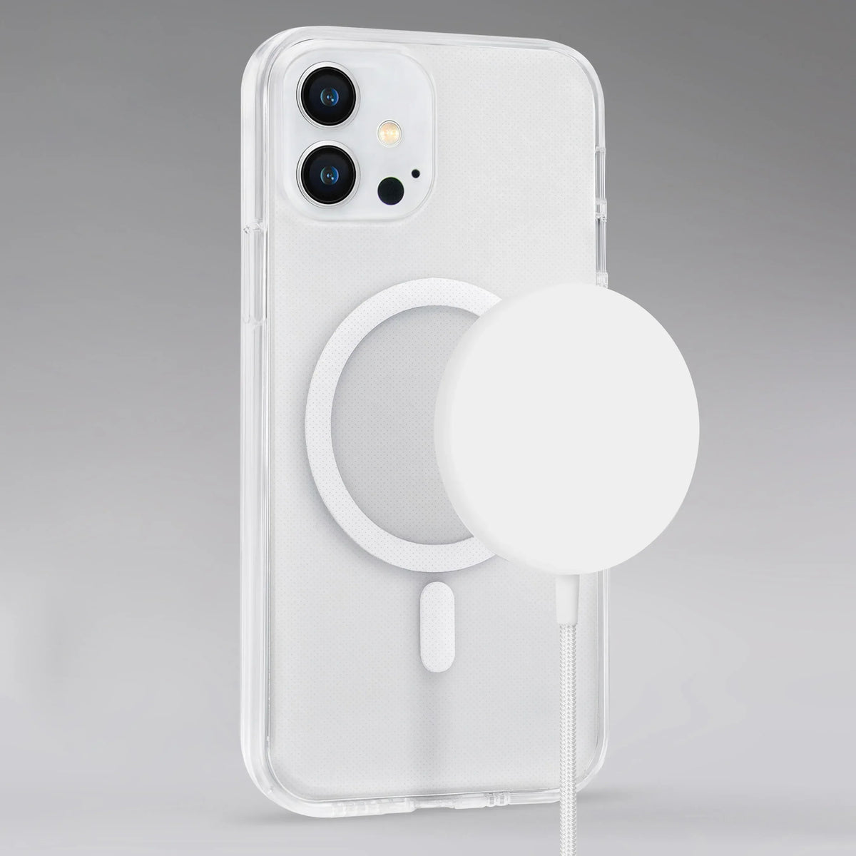 Mobilize Strong Magnetic Wireless Charger Magsafe Compatible 15W White - Acrylic - Essentify