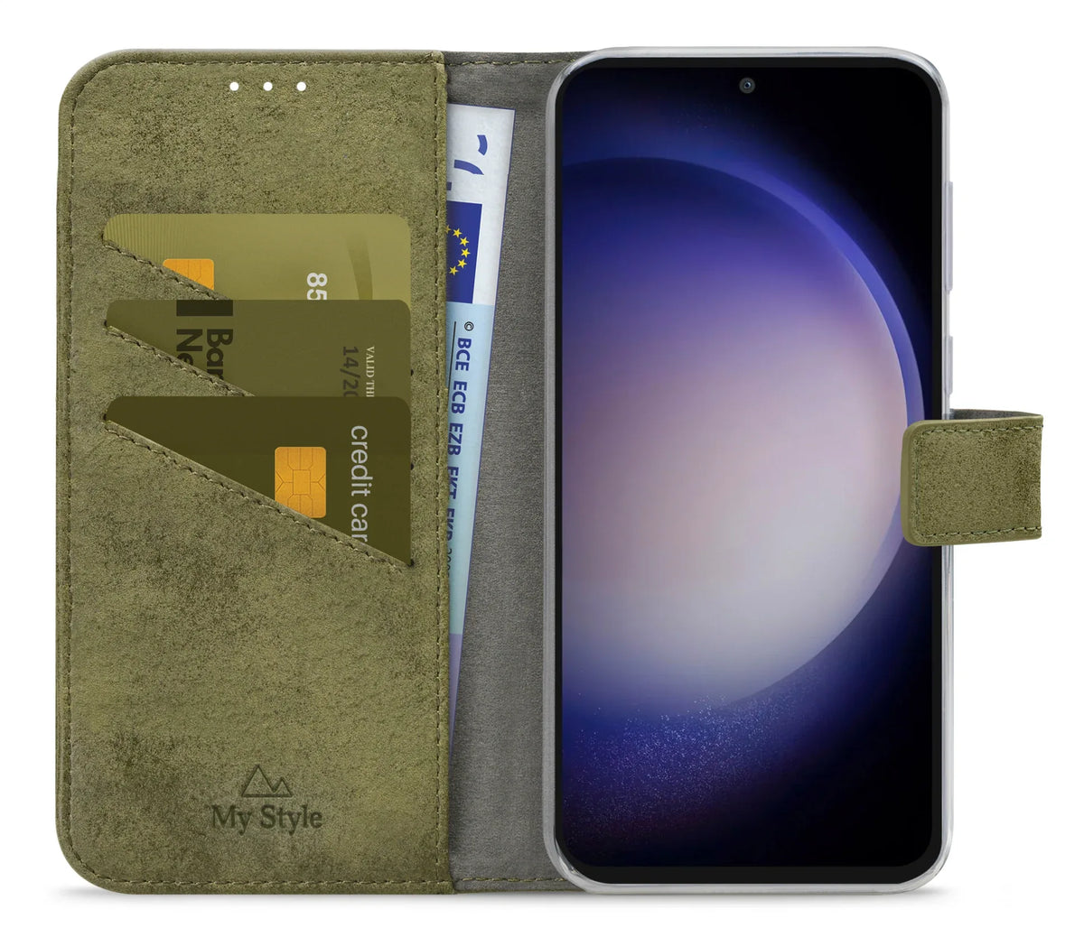 My Style Flex Wallet For Samsung Galaxy S23 Fe 5G Olive - Essentify