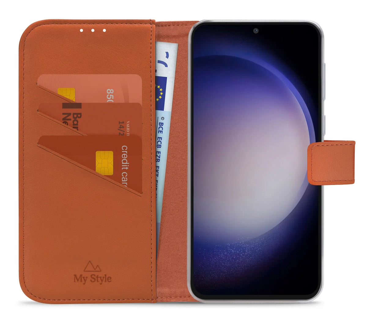 My Style Flex Wallet For Samsung Galaxy S23 Fe 5G Rust Red - Essentify