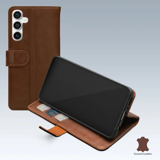 Mobilize Leather Wallet Samsung Galaxy S23 Fe 5G Brown - Essentify