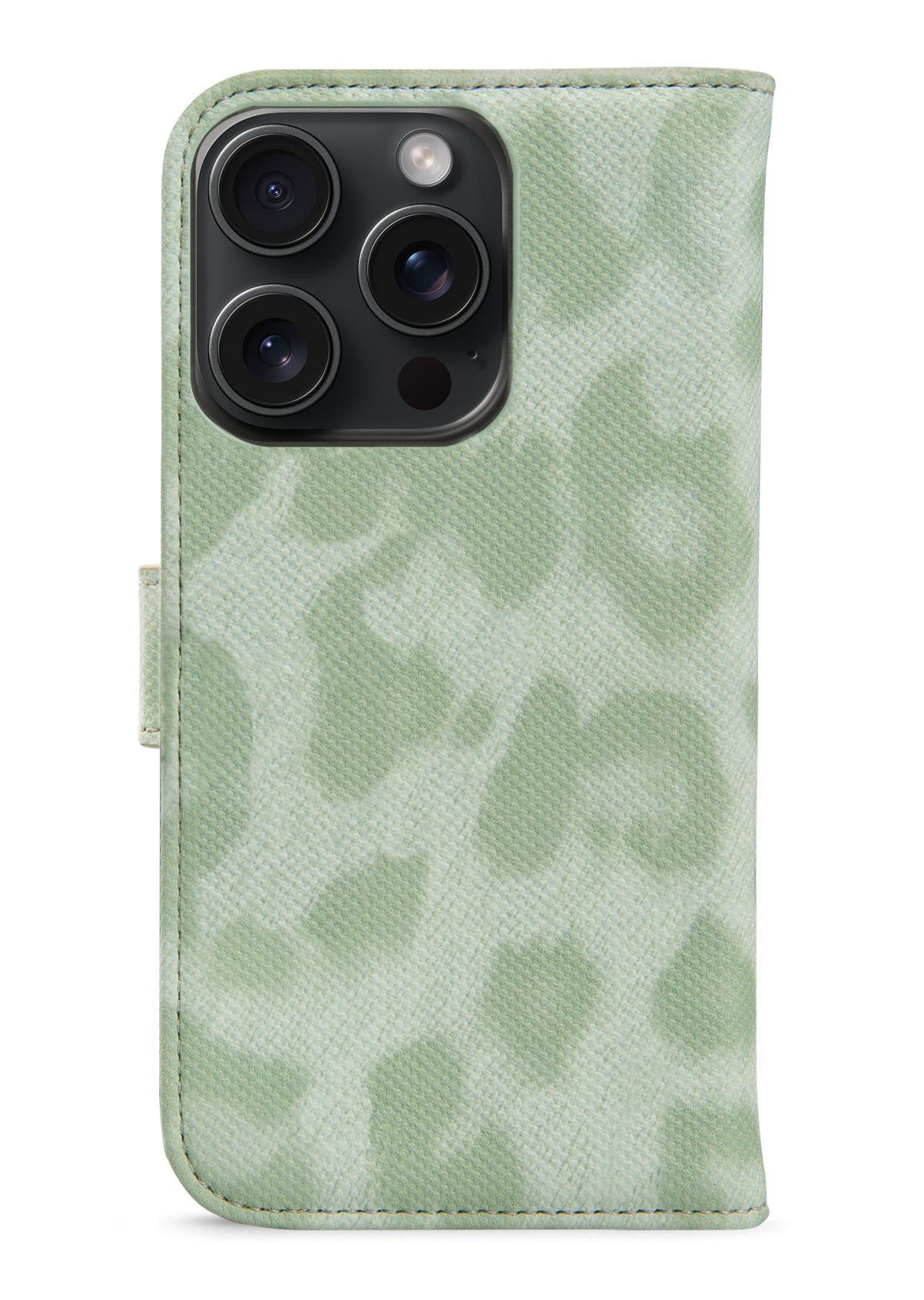 My Style Flex Wallet For Apple Iphone 15 Pro Max Green Leopard
