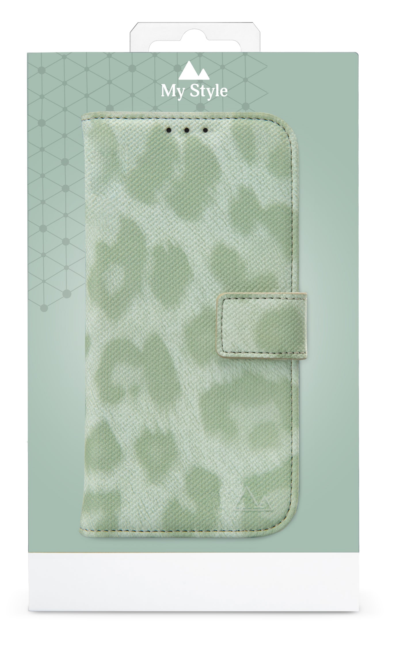 My Style Flex Wallet For Apple Iphone 15 Pro Max Green Leopard