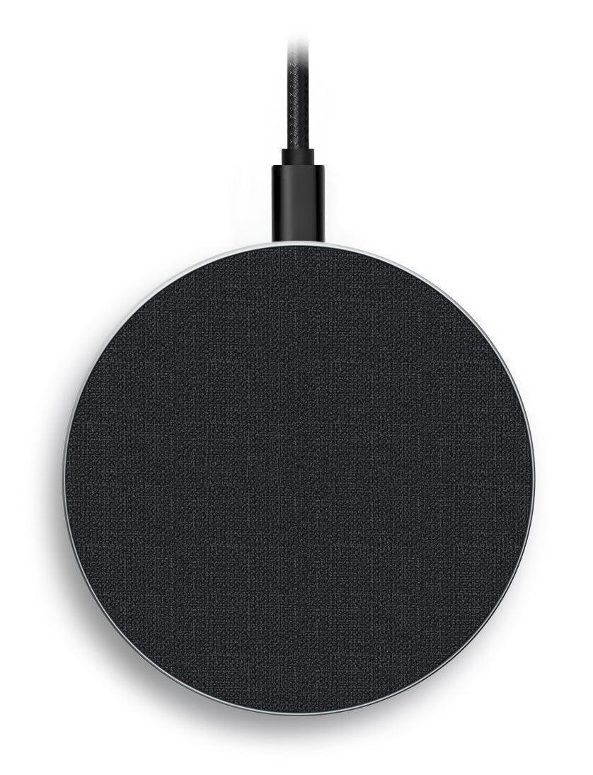 Mobilize Wireless Fast Charger Flat 5W/7.5W/10W/15W Pu Leather Grey - Essentify