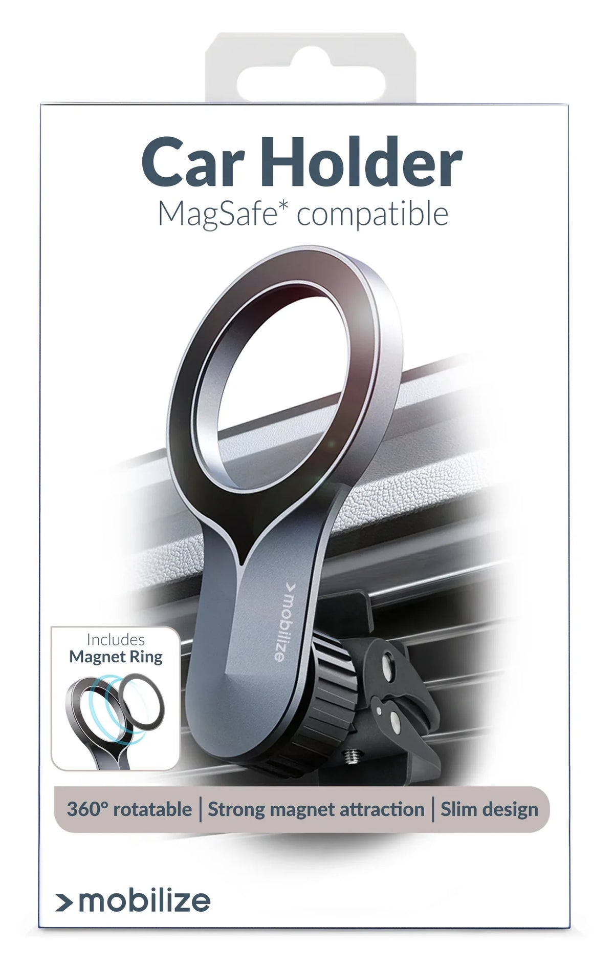 Mobilize Magsafe Airvent Holder Black - Essentify
