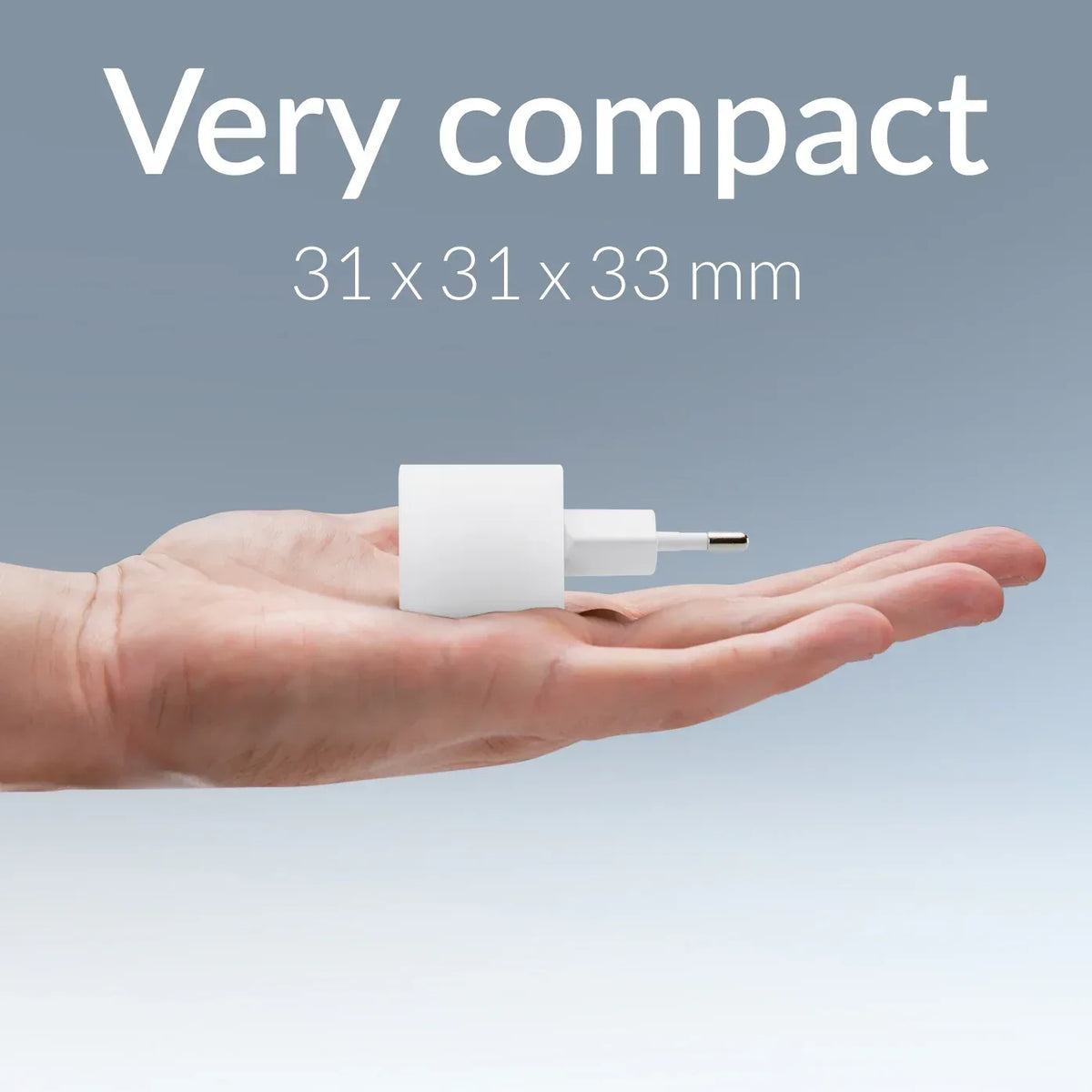 Mobilize Wall Charger Usb-C Gan 30W With Pd/Pps + Usb-C Nylon Cable 1.2M White - Essentify