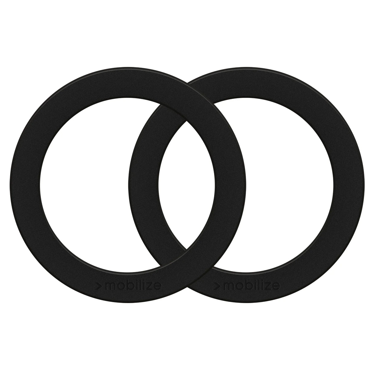 Mobilize Magsafe Compatible Metal Ring Black (2-Pack) - Essentify