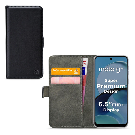 Mobilize Classic Gelly Wallet Book Case Motorola Moto G14 Black - Essentify