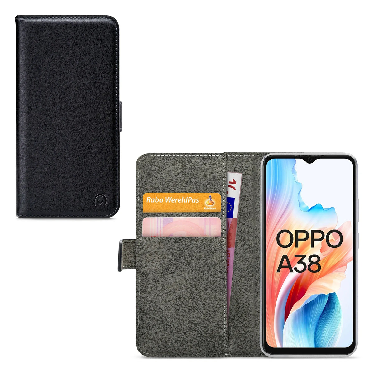 Mobilize Classic Gelly Wallet Book Case Oppo A18/A38 Black - Essentify