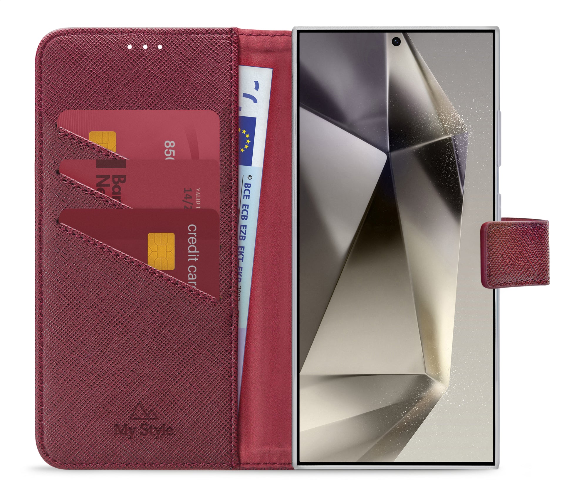 My Style Flex Wallet For Samsung Galaxy S24 Ultra 5G Bordeaux