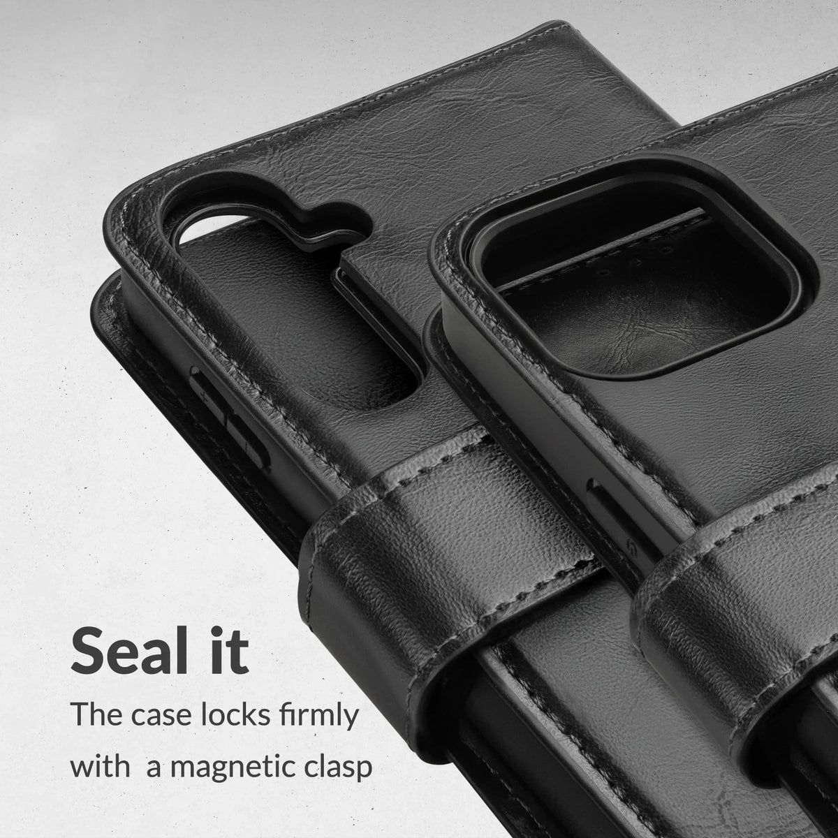 Mobilize 2In1 Magnet Gelly Wallet Case Samsung Galaxy A25 5G Black - Essentify