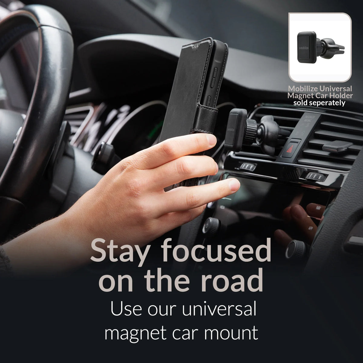 Mobilize 2In1 Magnet Gelly Wallet Case Samsung Galaxy A25 5G Black - Essentify