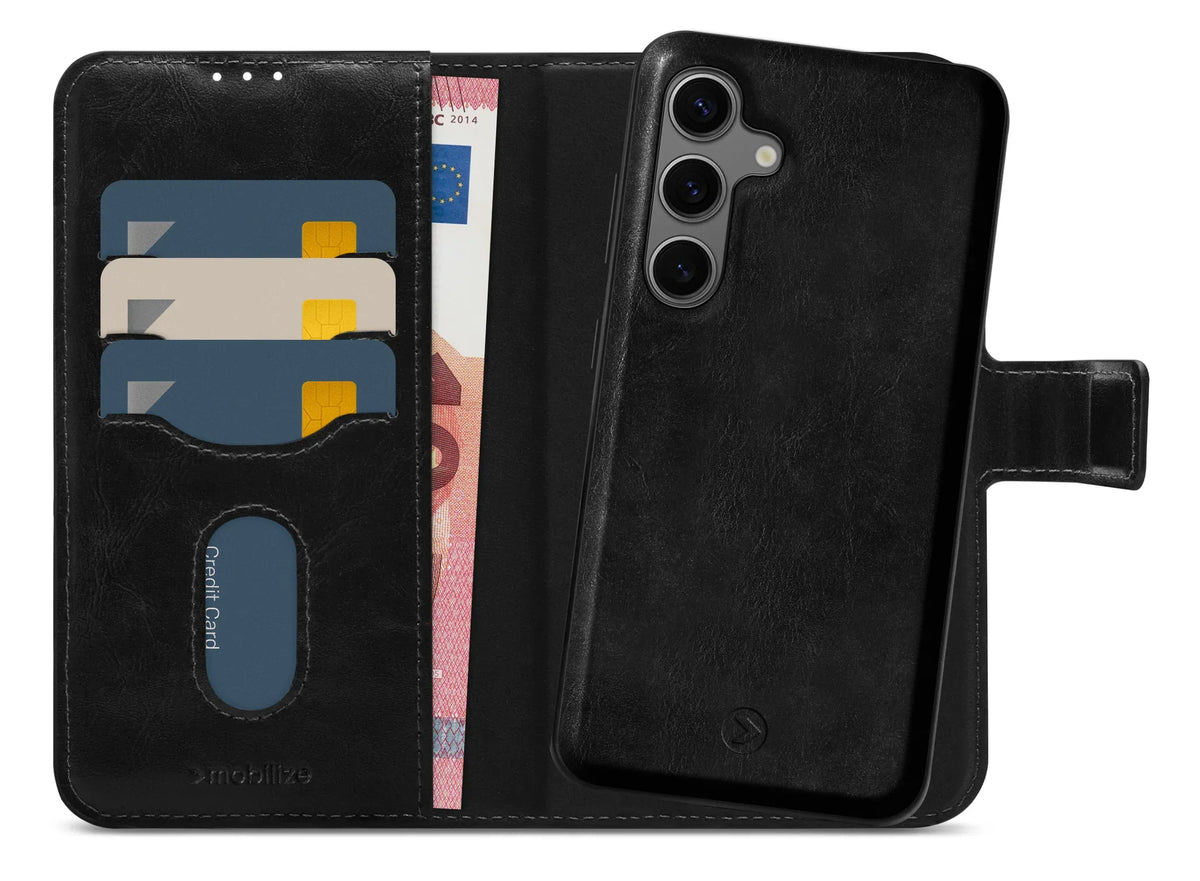 Mobilize 2In1 Magsafe Compatible Gelly Wallet Case Samsung Galaxy S24+ 5G Black - Essentify