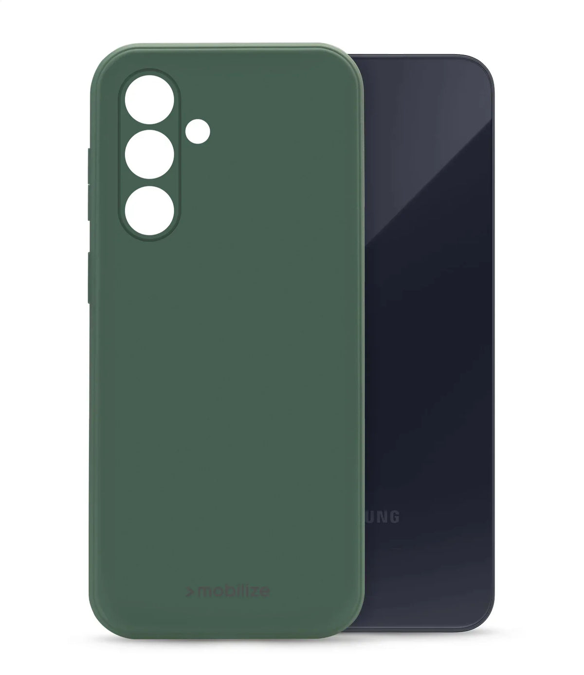 Mobilize Rubber Gelly Case Samsung Galaxy A35 5G Matt Green - Essentify