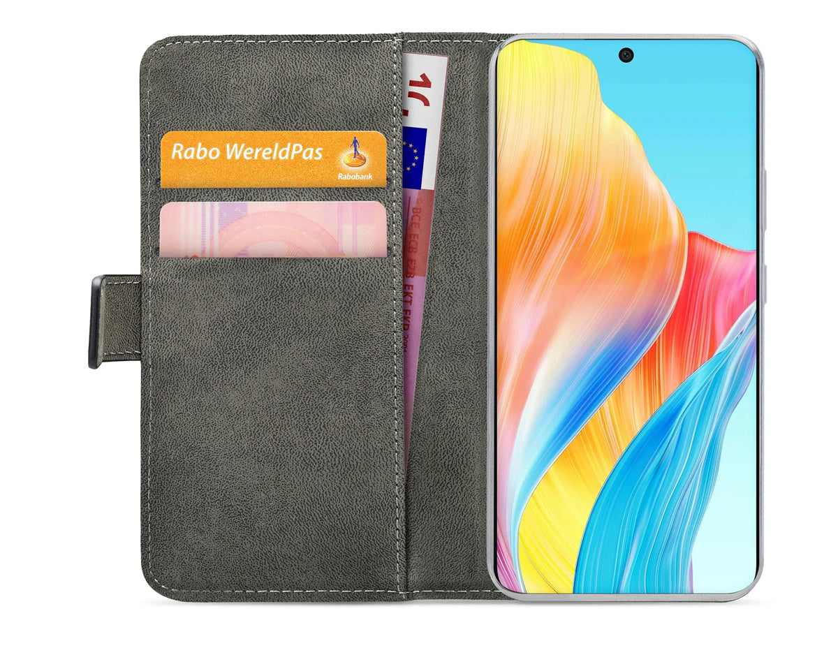 Mobilize Classic Gelly Wallet Book Case Oppo A58 4G Black - Essentify