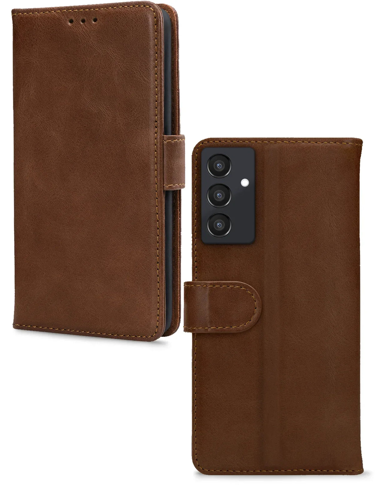 Mobilize Leather Wallet Samsung Galaxy A55 5G Brown - Essentify