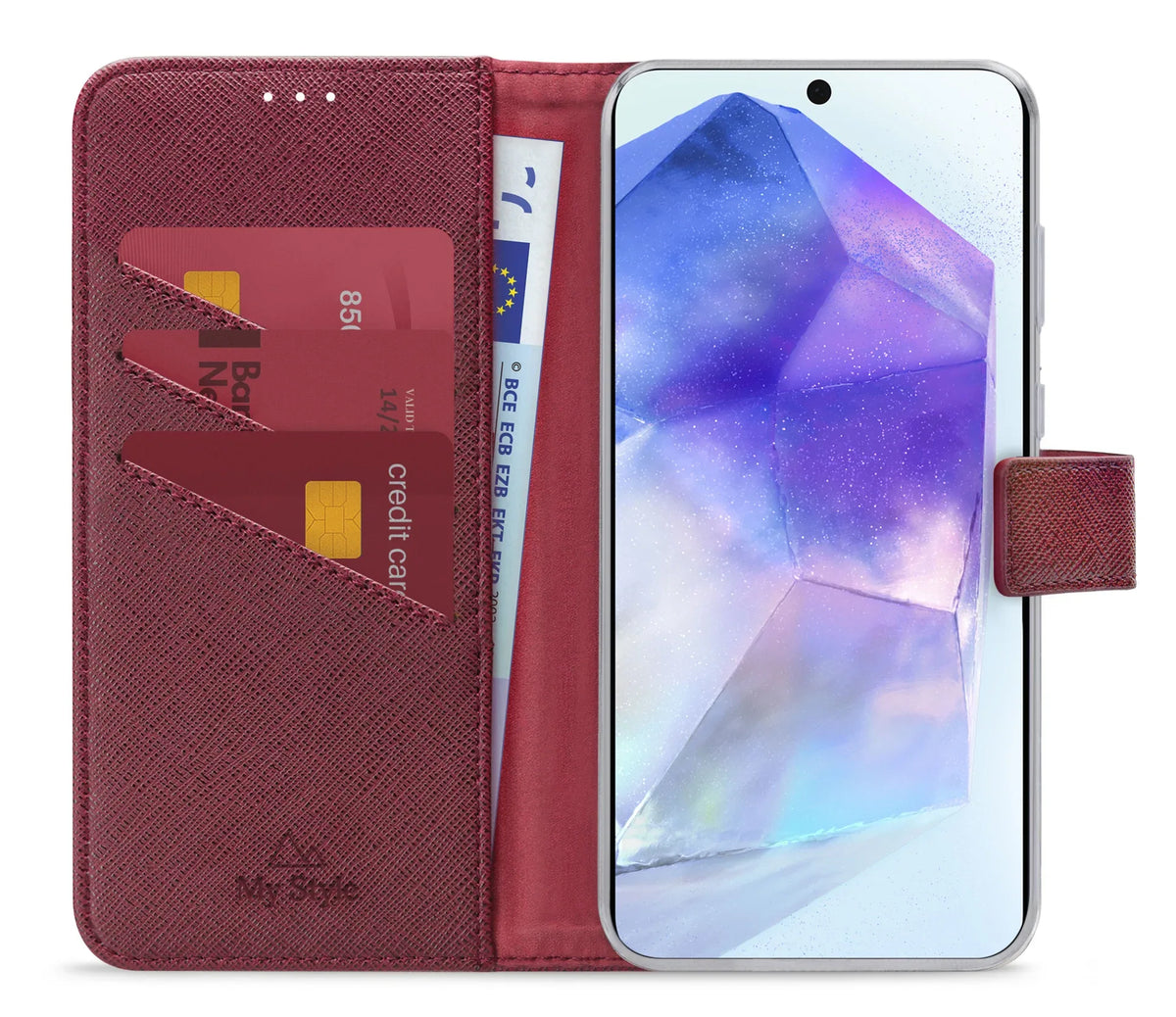 My Style Flex Wallet For Samsung Galaxy A55 5G Bordeaux - Essentify