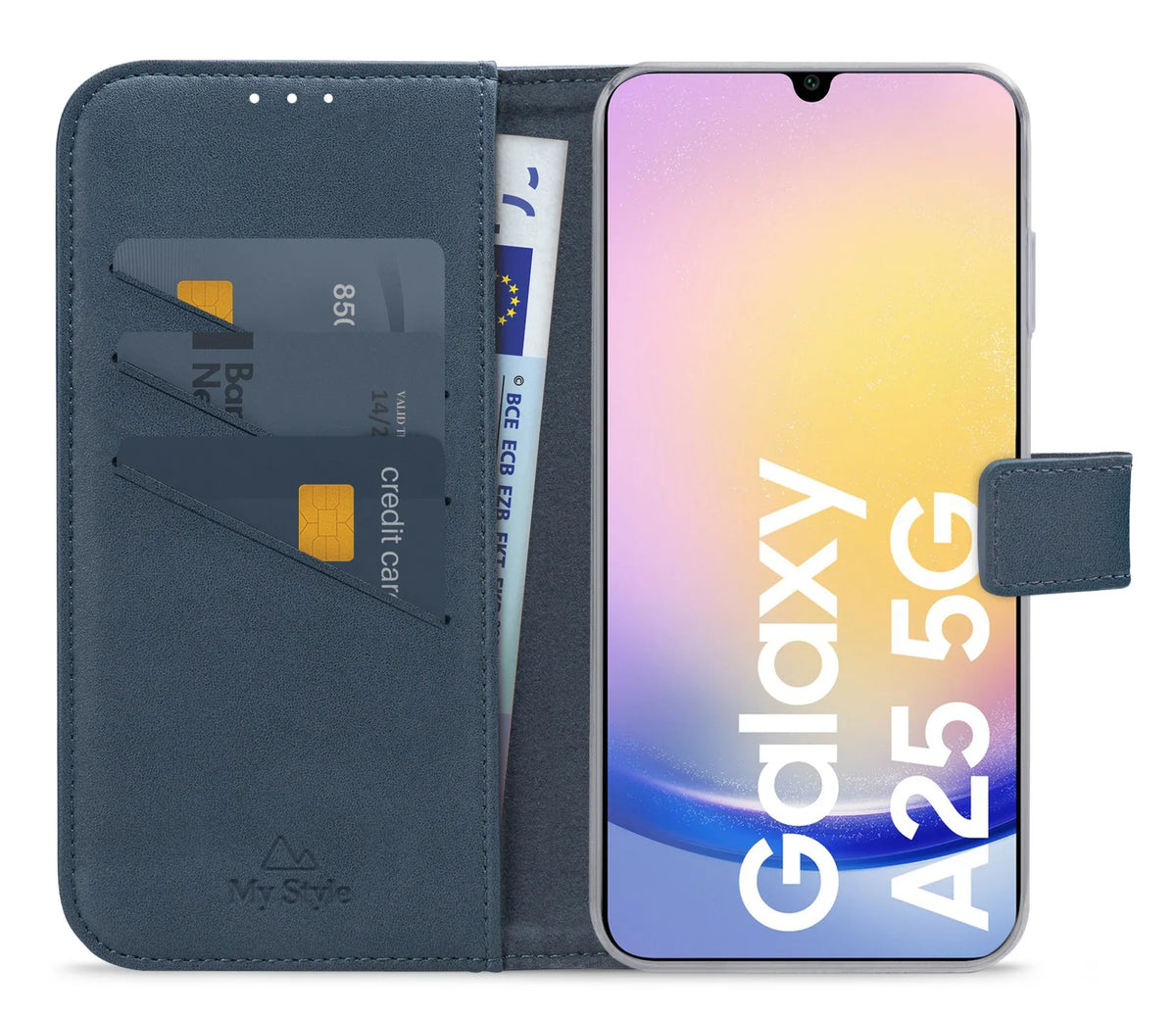 My Style Flex Wallet For Samsung Galaxy A25 5G Ocean Blue - Essentify