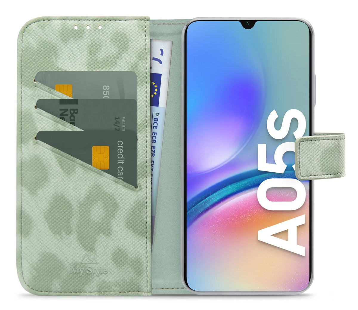 My Style Flex Wallet For Samsung Galaxy A05S Green Leopard - Essentify