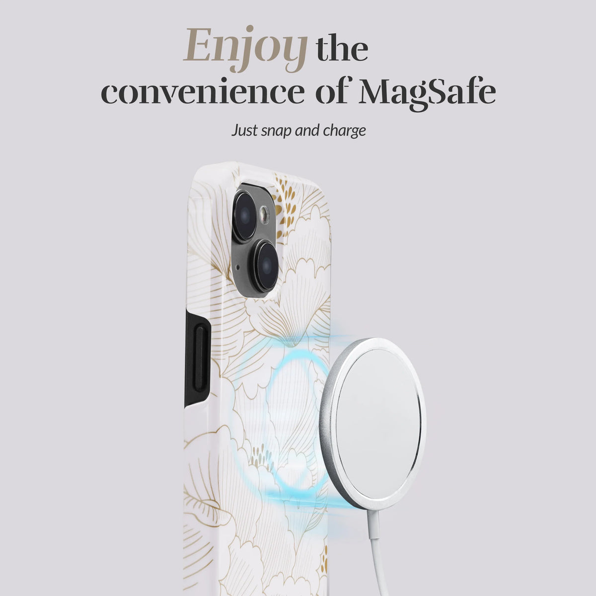 Mio By Mobilize Mio White Roses Magsafe Compatible For Iphone 12/12 Pro - Essentify