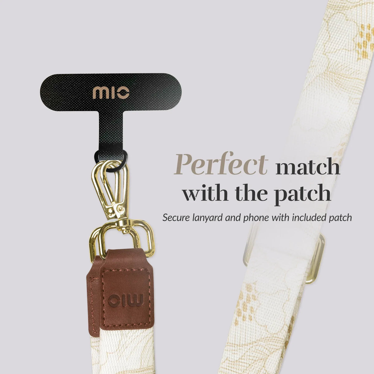 Mio By Mobilize Mio Lanyard White Roses - Essentify