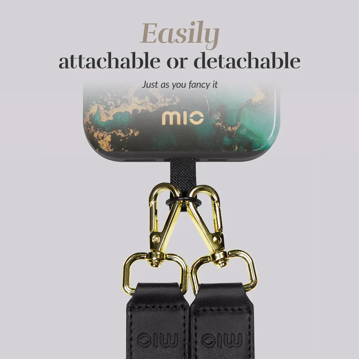Mio By Mobilize Mio Lanyard Green Marble - Essentify