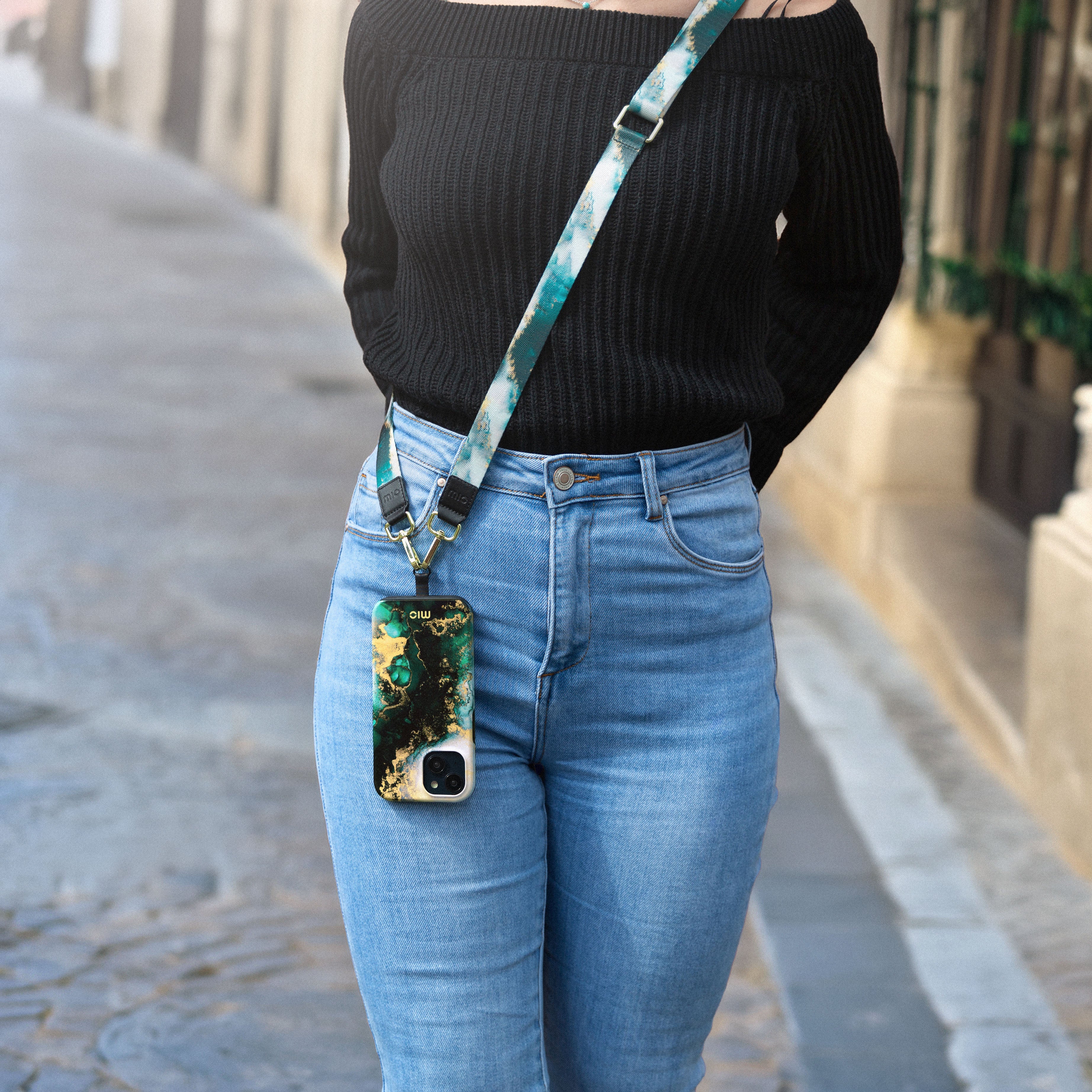 Mio By Mobilize Mio Lanyard Green Marble