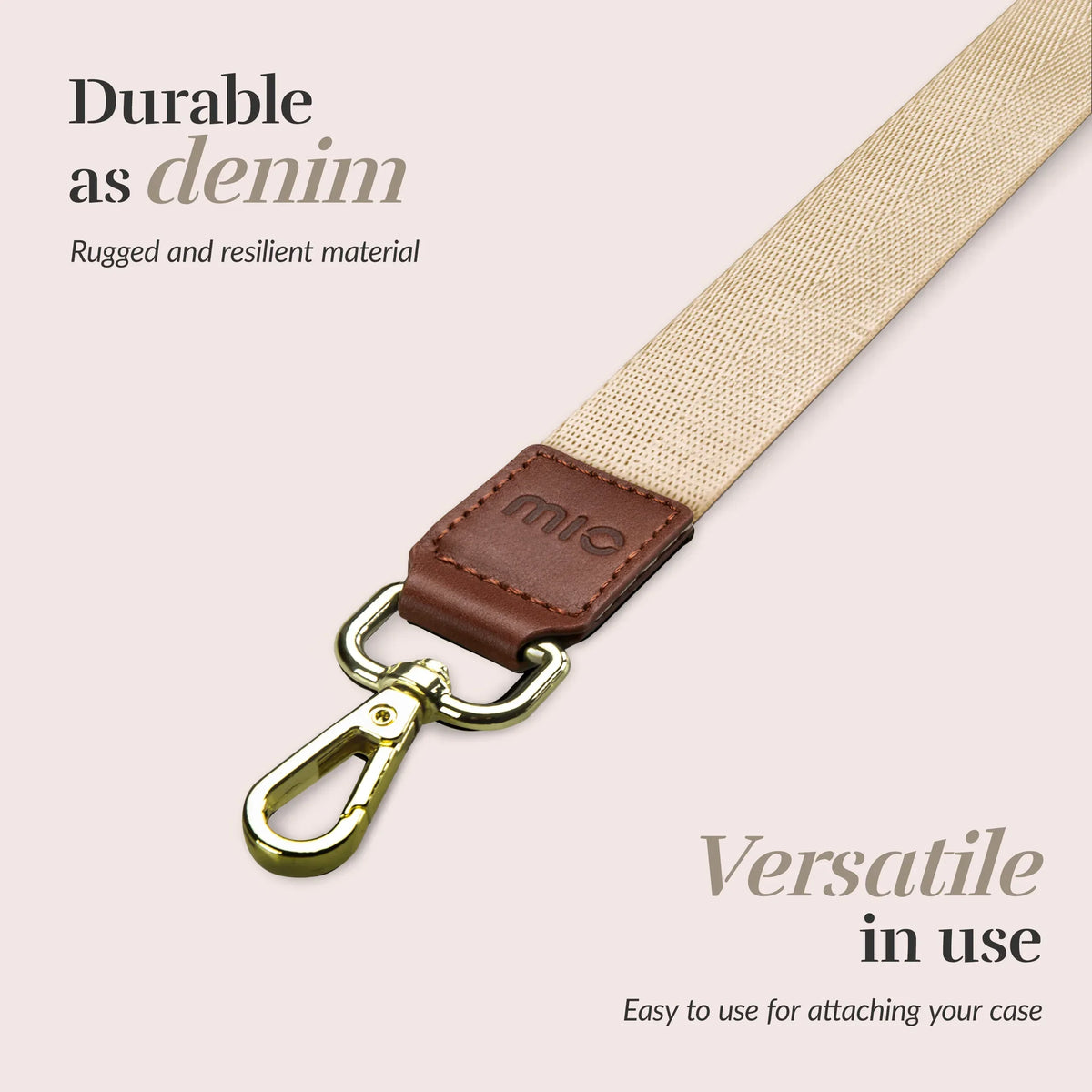 Mio By Mobilize Mio Lanyard Sand - Essentify