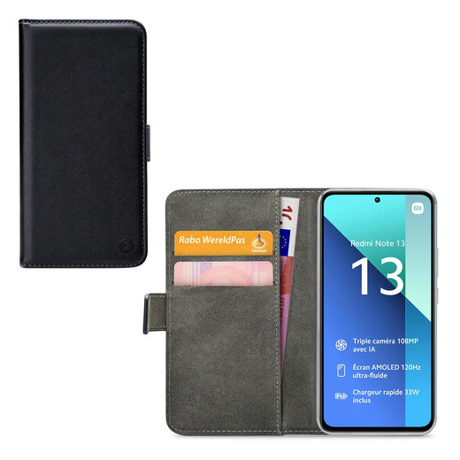 Mobilize Classic Gelly Wallet Book Case Xiaomi Redmi Note 13 4G Black - Essentify