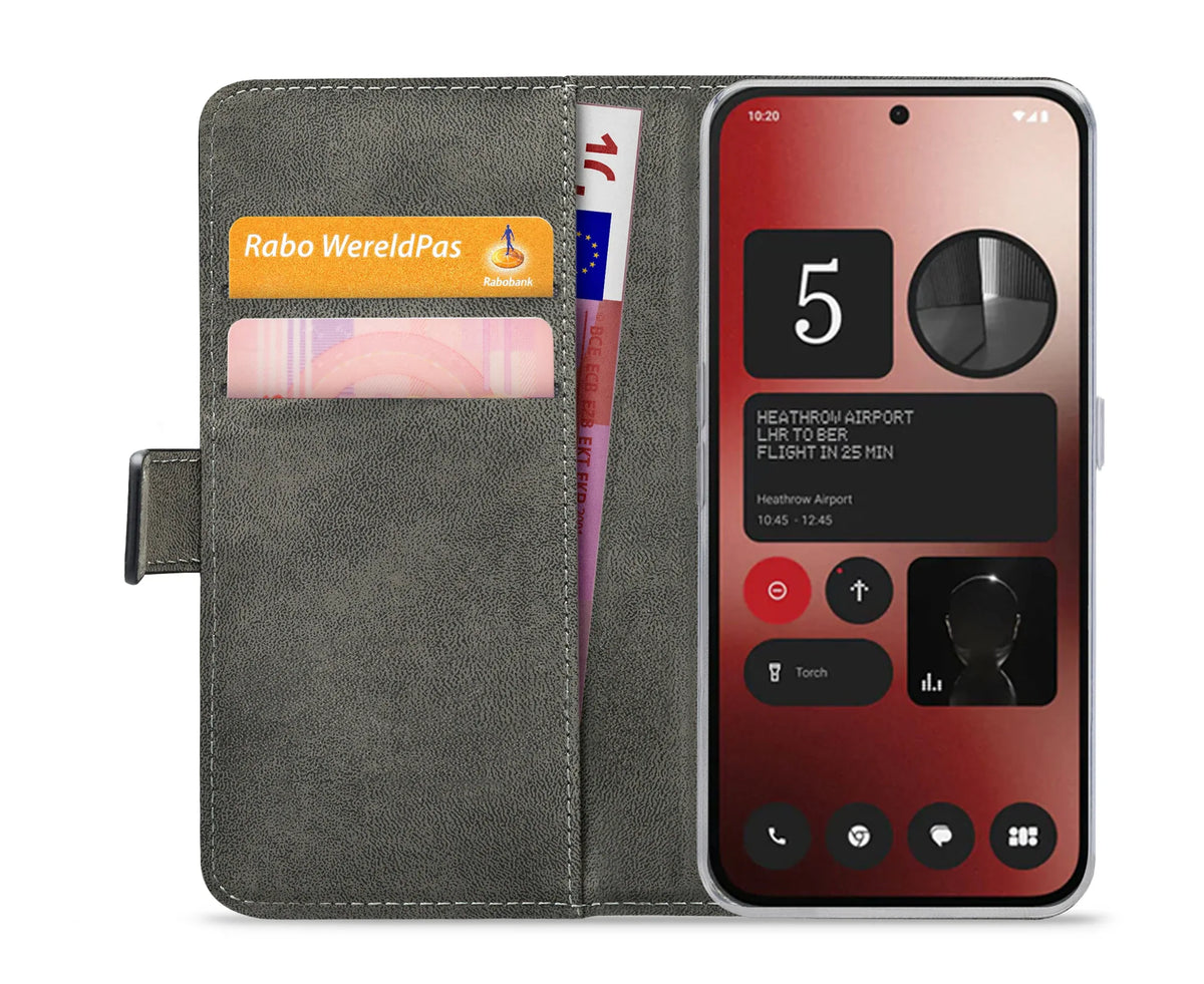 Mobilize Classic Gelly Wallet Book Case Nothing Phone (2A) Black - Essentify