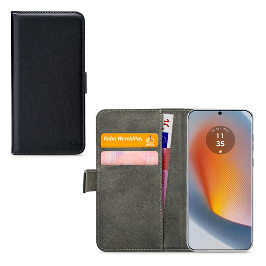 Mobilize Classic Gelly Wallet Book Case Motorola Edge 50 Fusion Black - Essentify