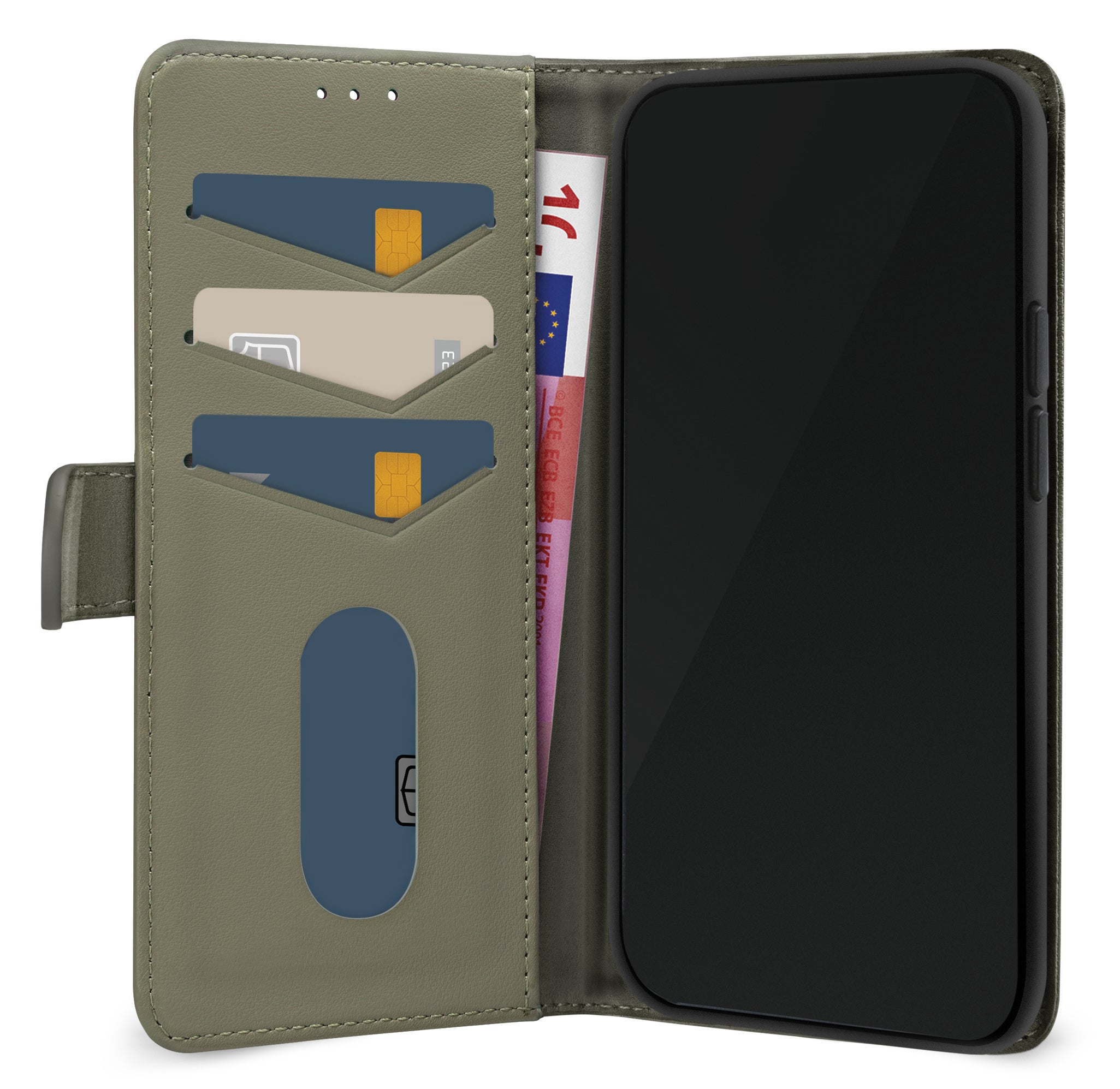 Mobilize Premium Gelly Wallet Book Case Apple Iphone 16 Pro Max Green