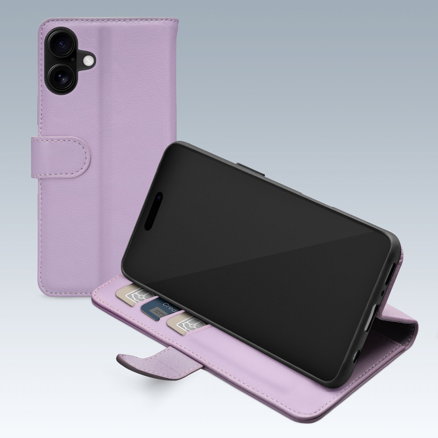 Mobilize Premium Gelly Wallet Book Case Apple Iphone 16 Purple