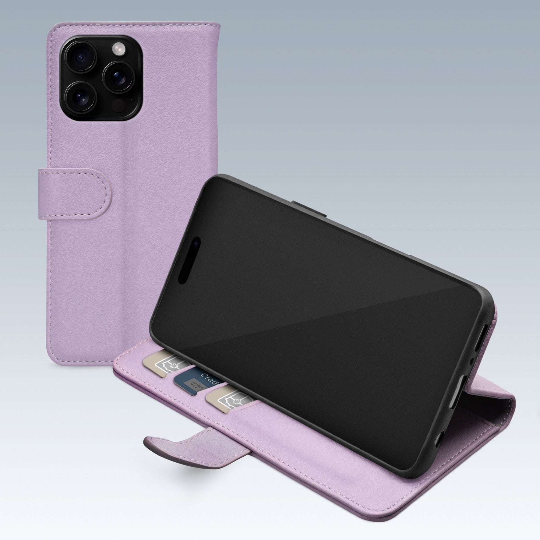 Mobilize Premium Gelly Wallet Book Case Apple Iphone 16 Pro Max Purple