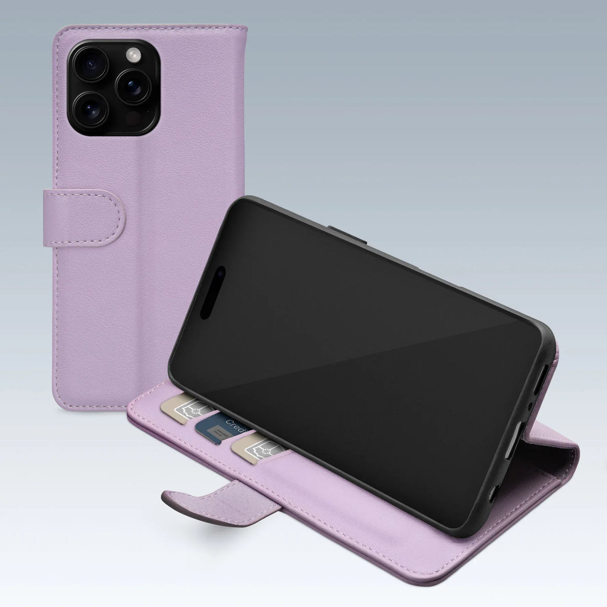 Mobilize Premium Gelly Wallet Book Case Apple Iphone 16 Pro Max Purple - Essentify