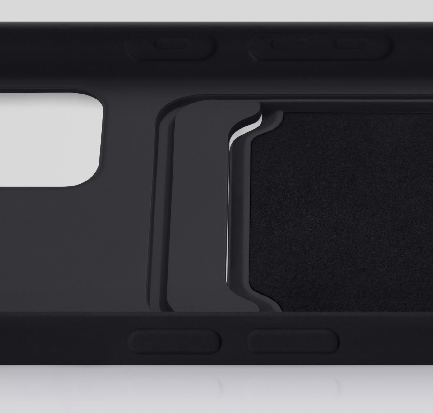 Mobilize Rubber Gelly Card Case Apple Iphone 16 Matt Black