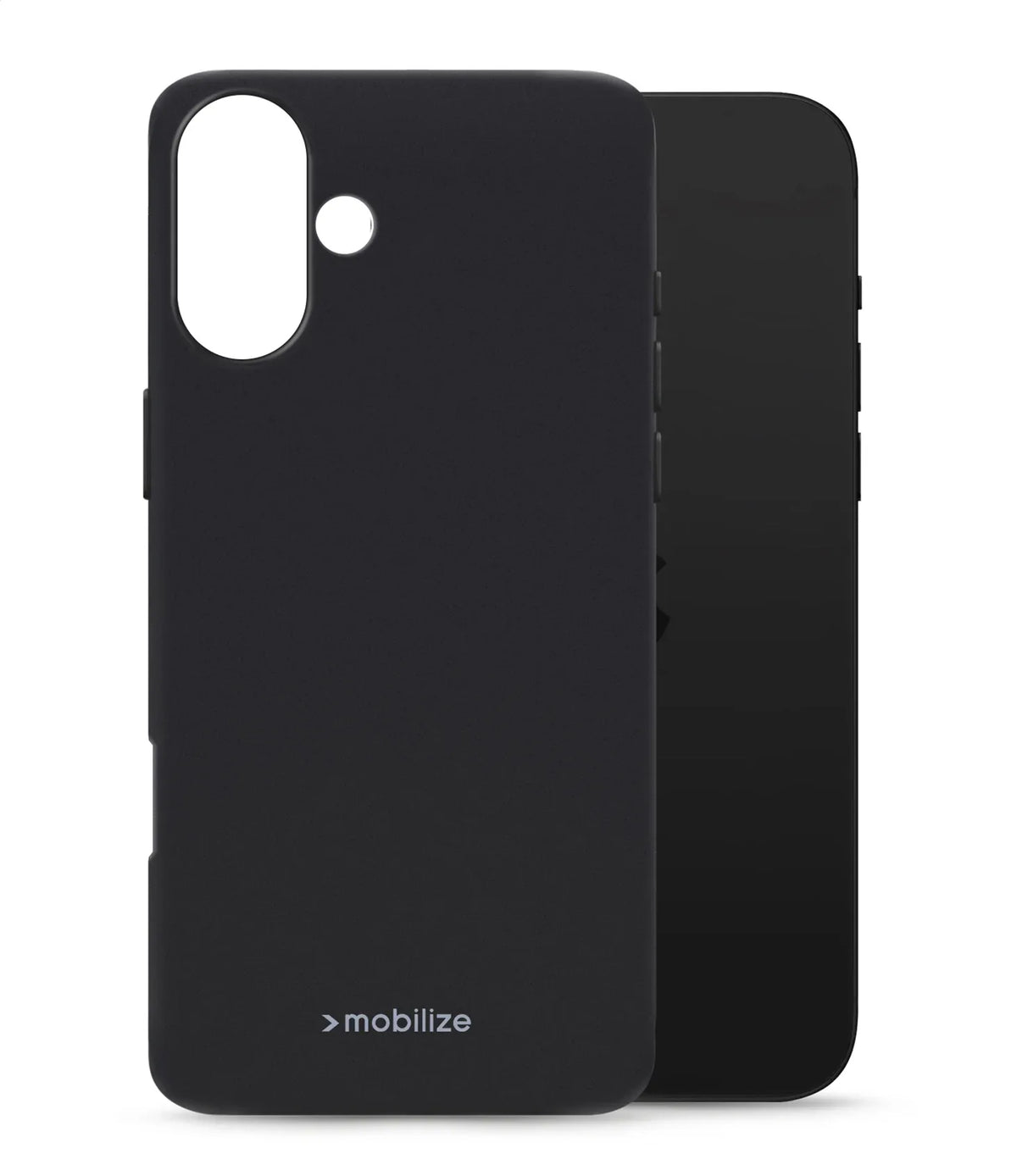 Mobilize Rubber Gelly Case Apple Iphone 16 Matt Black - Essentify