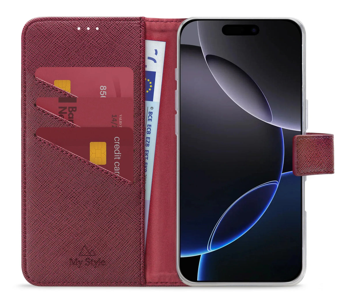 My Style Flex Wallet For Apple Iphone 16 Pro Max Bordeaux - Essentify