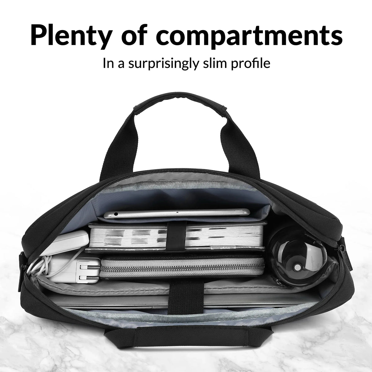 Mobilize Waterresistant Laptop Bag Up To 16Inch Black - Essentify