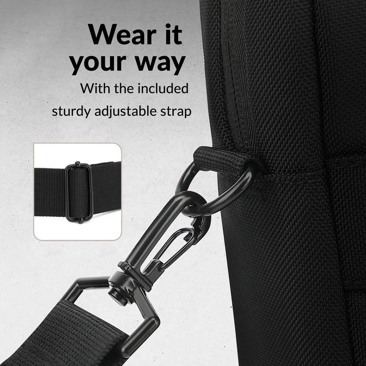Mobilize Waterresistant Laptop Bag Up To 17.3Inch Black - Essentify